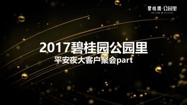 2017碧桂园公园里平安夜大客户聚会策划案