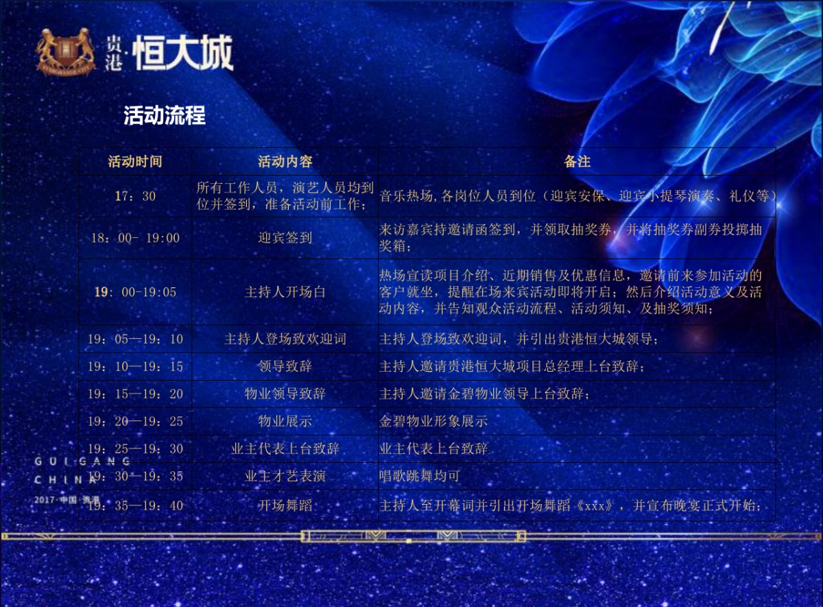 2017贵港恒大城业主答谢宴活动方案_第6页