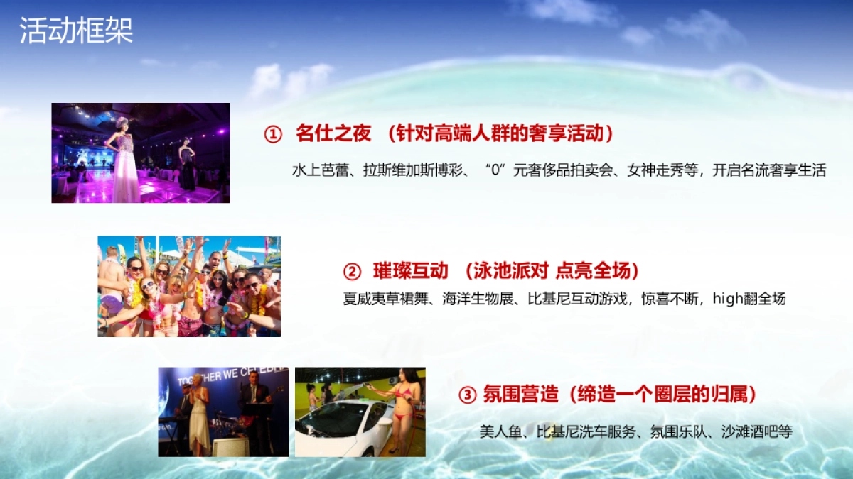 2018得力郁金花园私人定制名仕之夜夏威夷风情泳池派对策略案_第10页