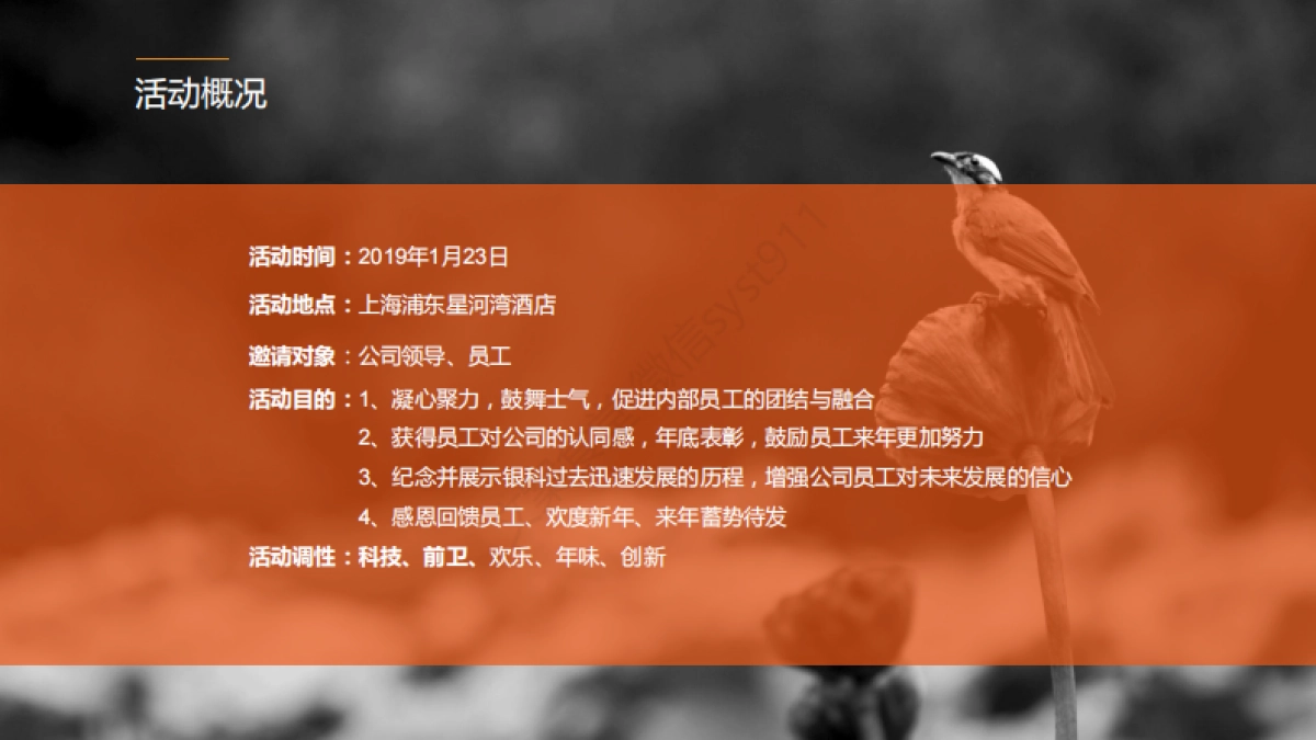 2019年银科控股年会策划方案_第4页