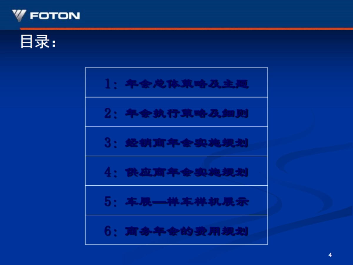 福田汽车商务年会活动策划方案_第4页