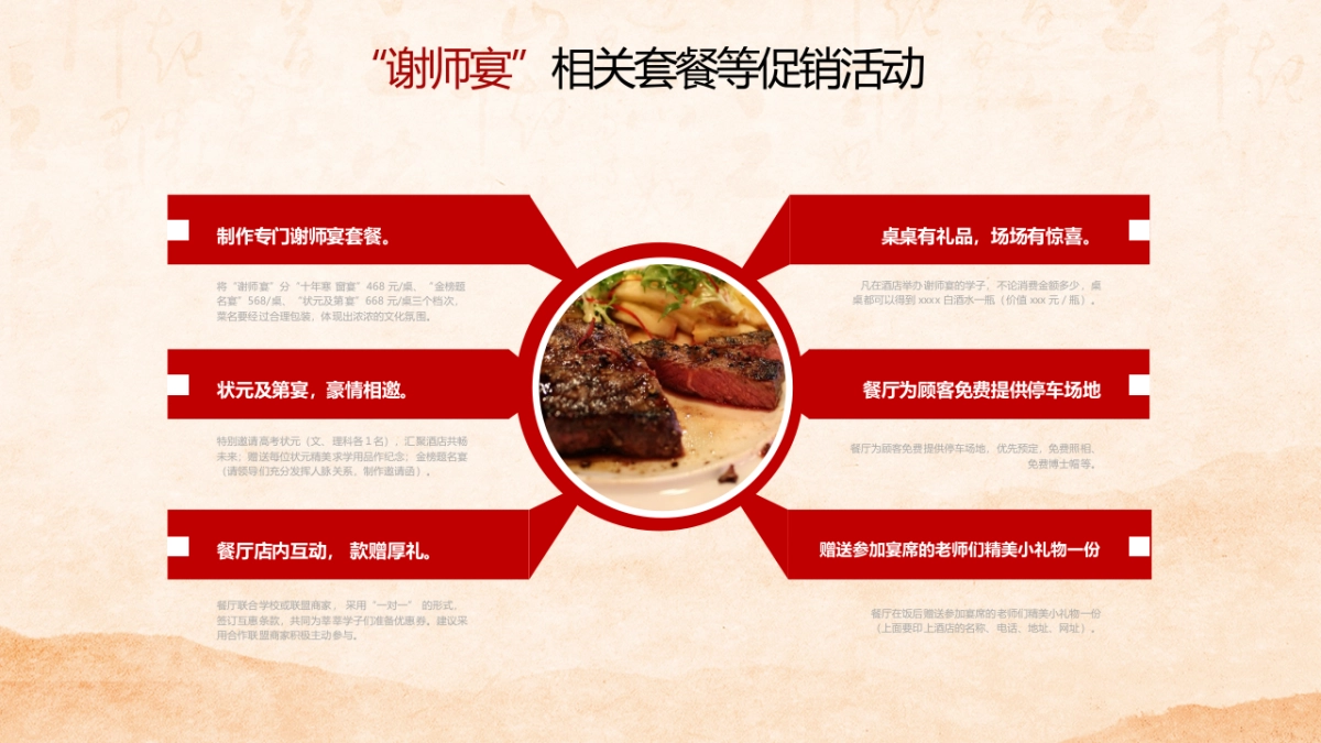 酒店餐饮谢师宴活动策划方案_第8页