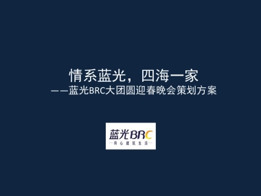 蓝光集团公司年会策划方案