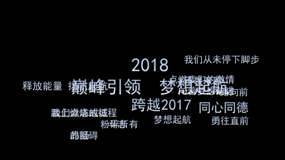 震撼金色粒子光效年会誓师大会片头PPT模板_第1页