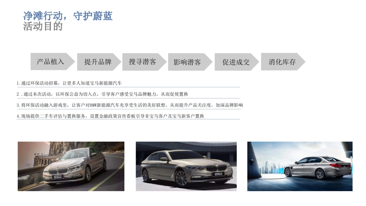 净摊行动，守护蔚蓝-长沙瑞宝BMW 新能源车型活动方案_第4页