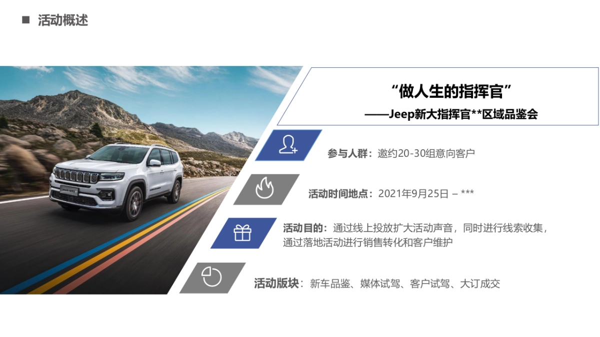 汽车新车上市区域品鉴会活动方案_第3页