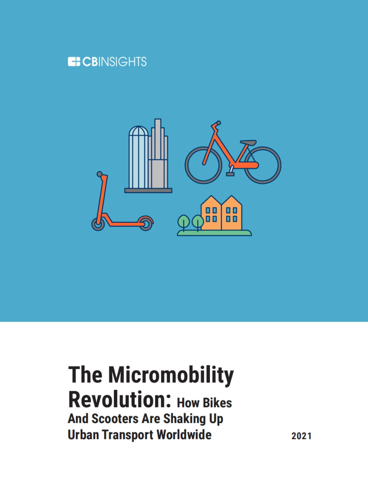 微型机动车辆革命：自行车和滑板车如何改变全球城市交通（英）-CB-Insights-46页_第1页