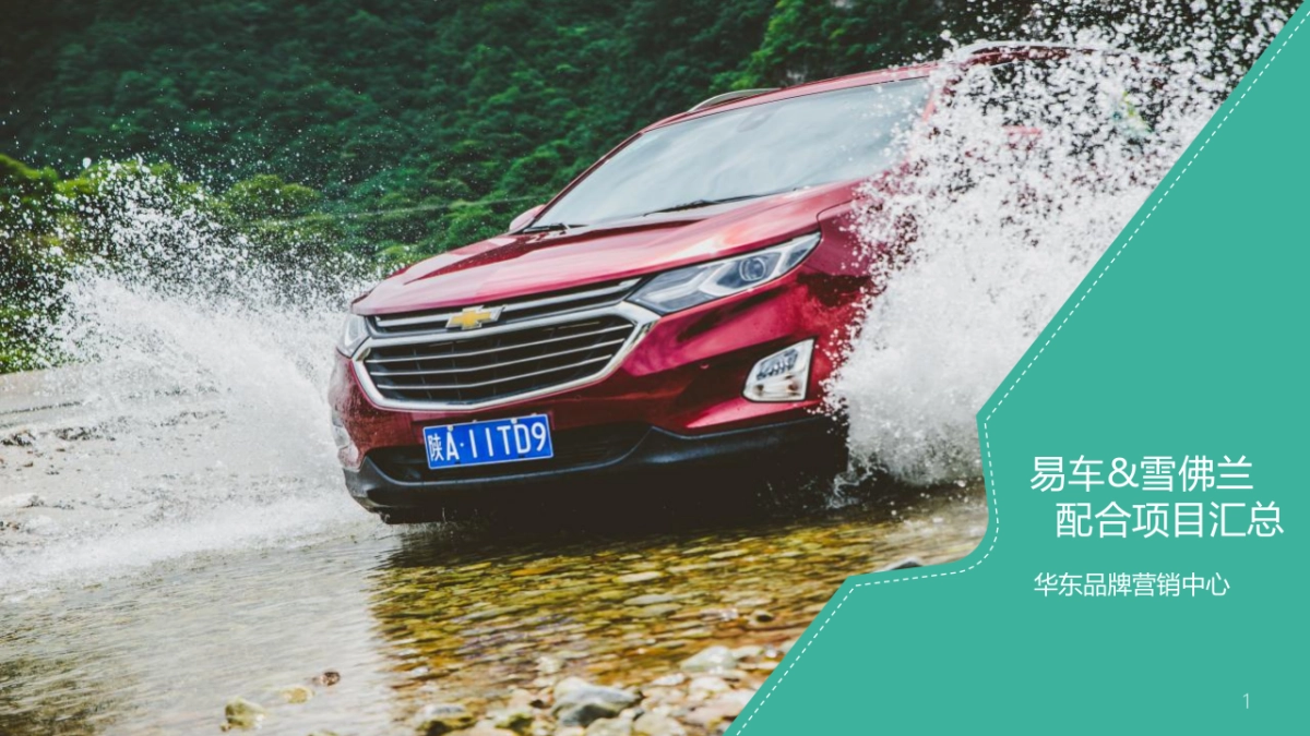 易车&雪佛兰西北区配合项目汇总_第1页
