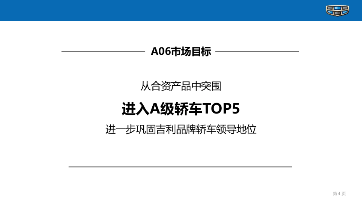 【吉利】吉利A06上市营销策略方案_第4页