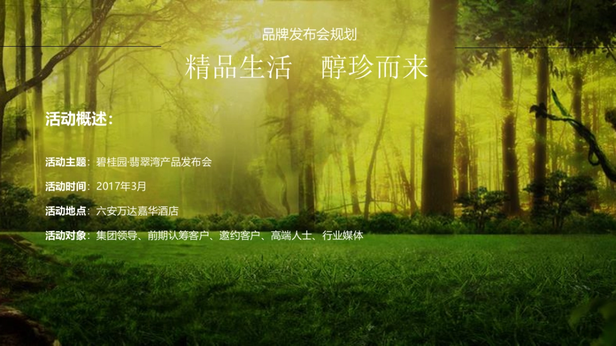 2017碧桂园翡翠湾产品发布会策划案_第4页