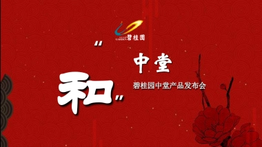 2017碧桂园中堂产品发布会策划案