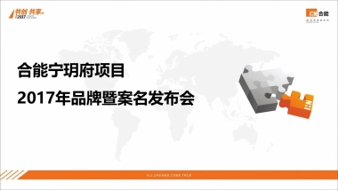 2017合能品牌暨案名发布会策划案