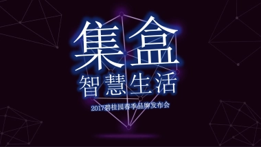 2017集盒智慧生活碧桂园春季品牌发布会策划案