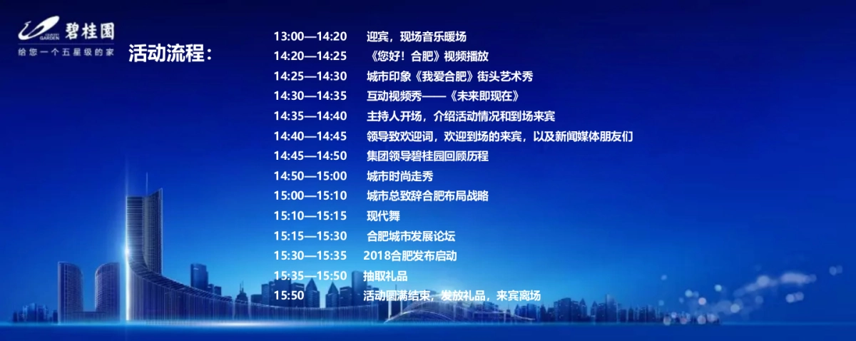 2018合肥碧桂园品牌发布会策划案_第7页