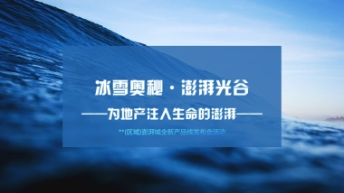 2018澎湃城全新产品线发布会活动策划案