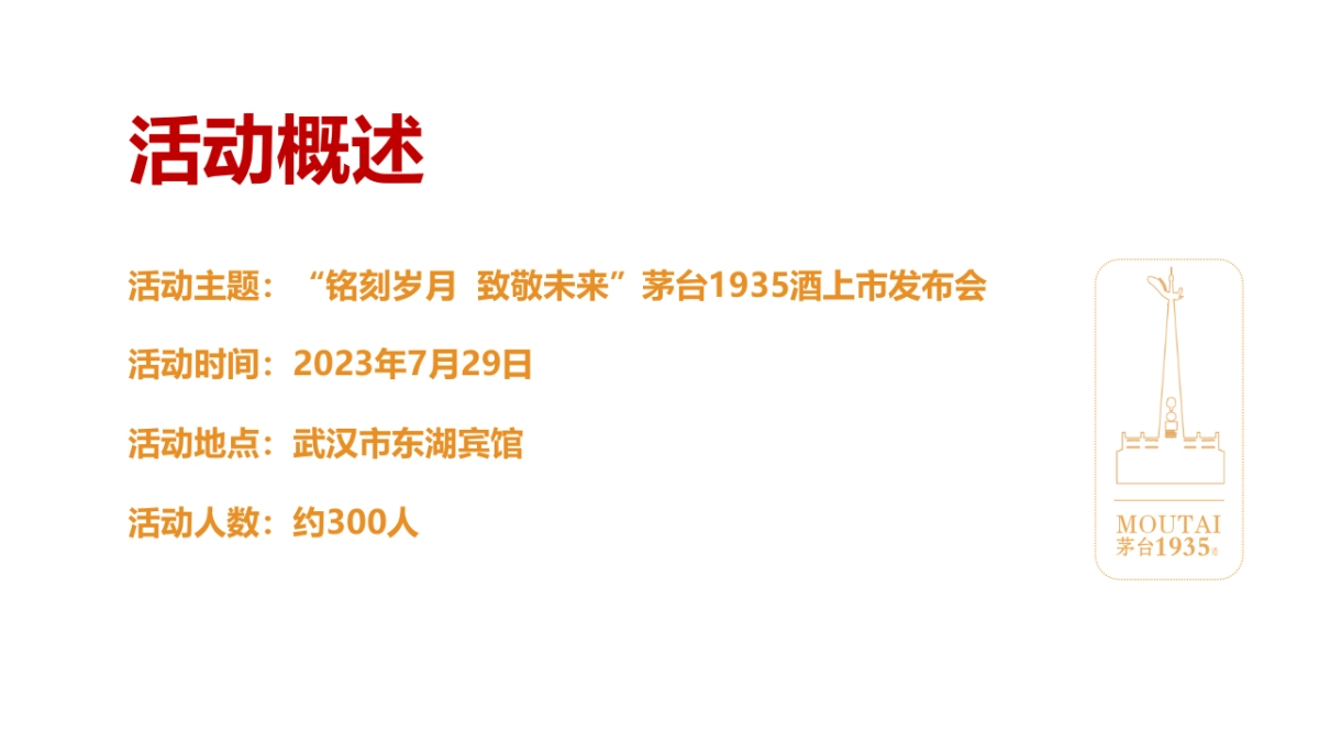 2023茅台1935酒上市发布会“铭刻岁月  致敬未来”活动策划方案_第3页