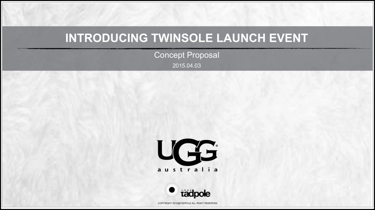 UGG 新款鞋发布游艇活动策划-上海(英文)_第1页