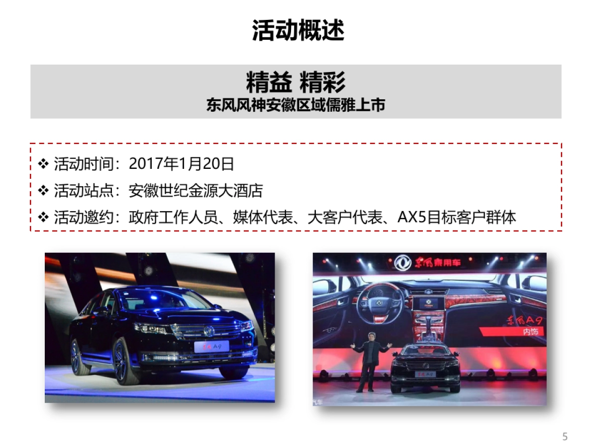 东风风神安徽区域上市活动策划方案_第5页