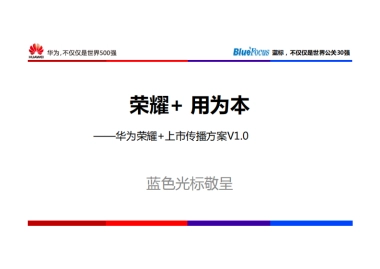华为荣耀+上市传播方案-72p