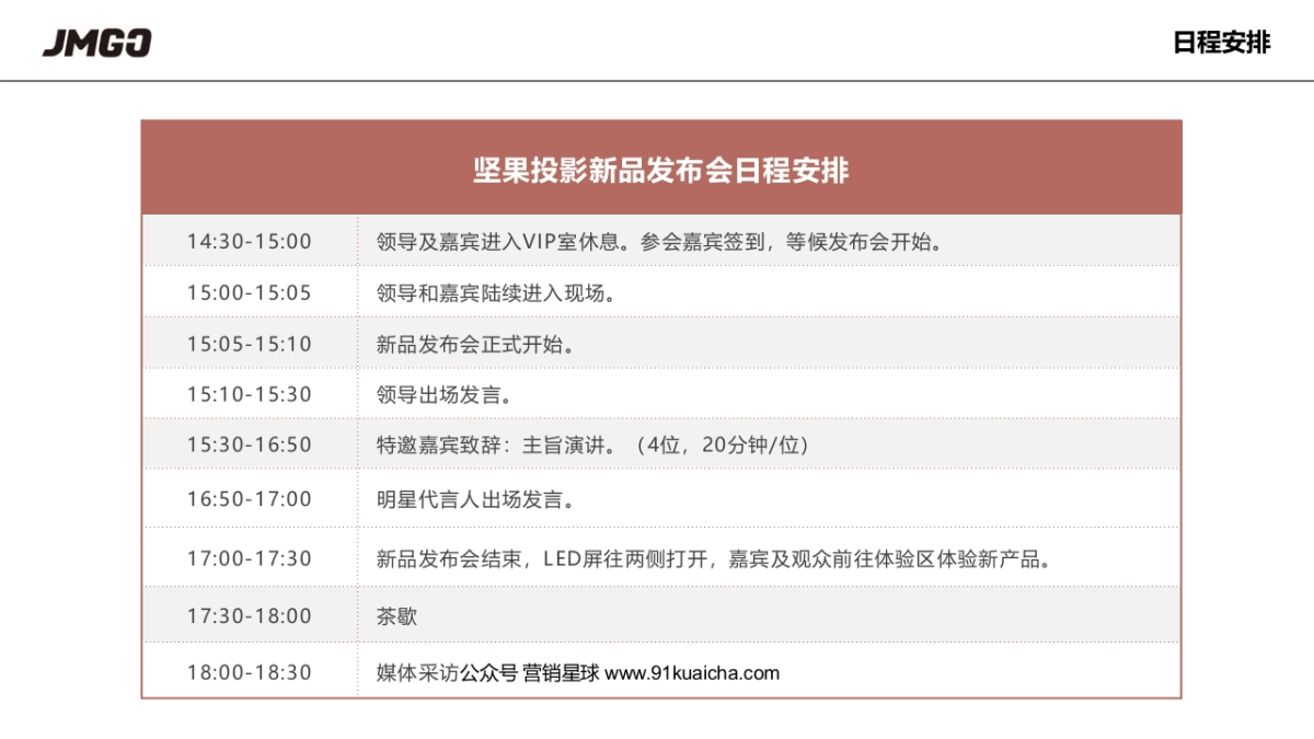 坚果投影新品发布会“零·镜”主题活动策划方案_第7页