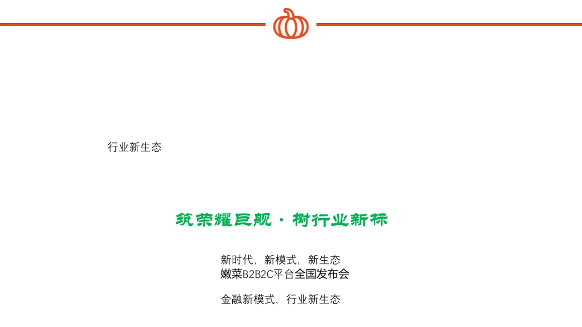 嫩菜全国品牌发布会（新时代，新模式，新生态主题）活动策划方案_第1页