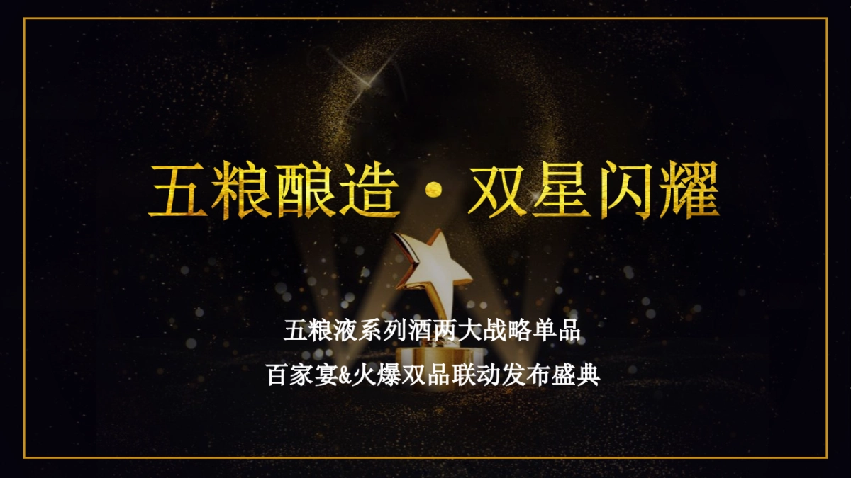 五粮液系列酒两大战略单品联动发布盛典策划案_第1页