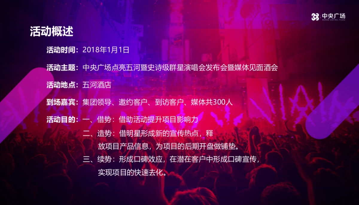 中央广场点亮五河暨史诗级群星演唱会发布会暨媒体见面酒会简案_第3页