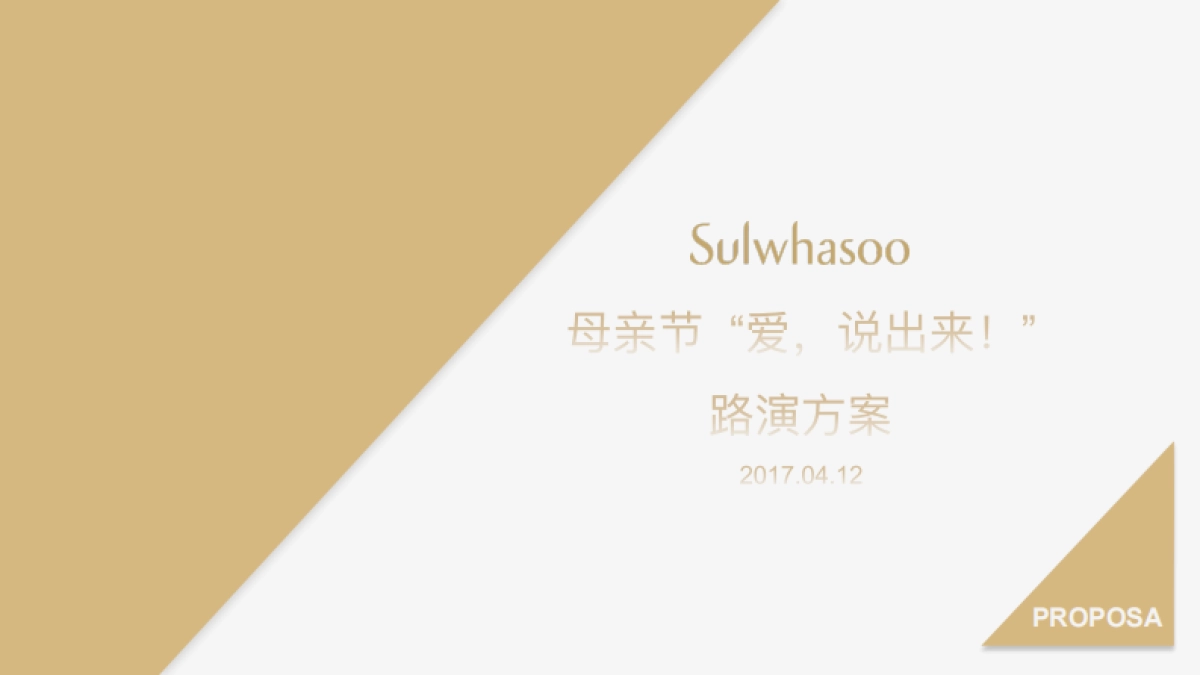 雪花秀母亲节路演方案_第1页