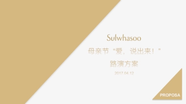 雪花秀母亲节路演方案