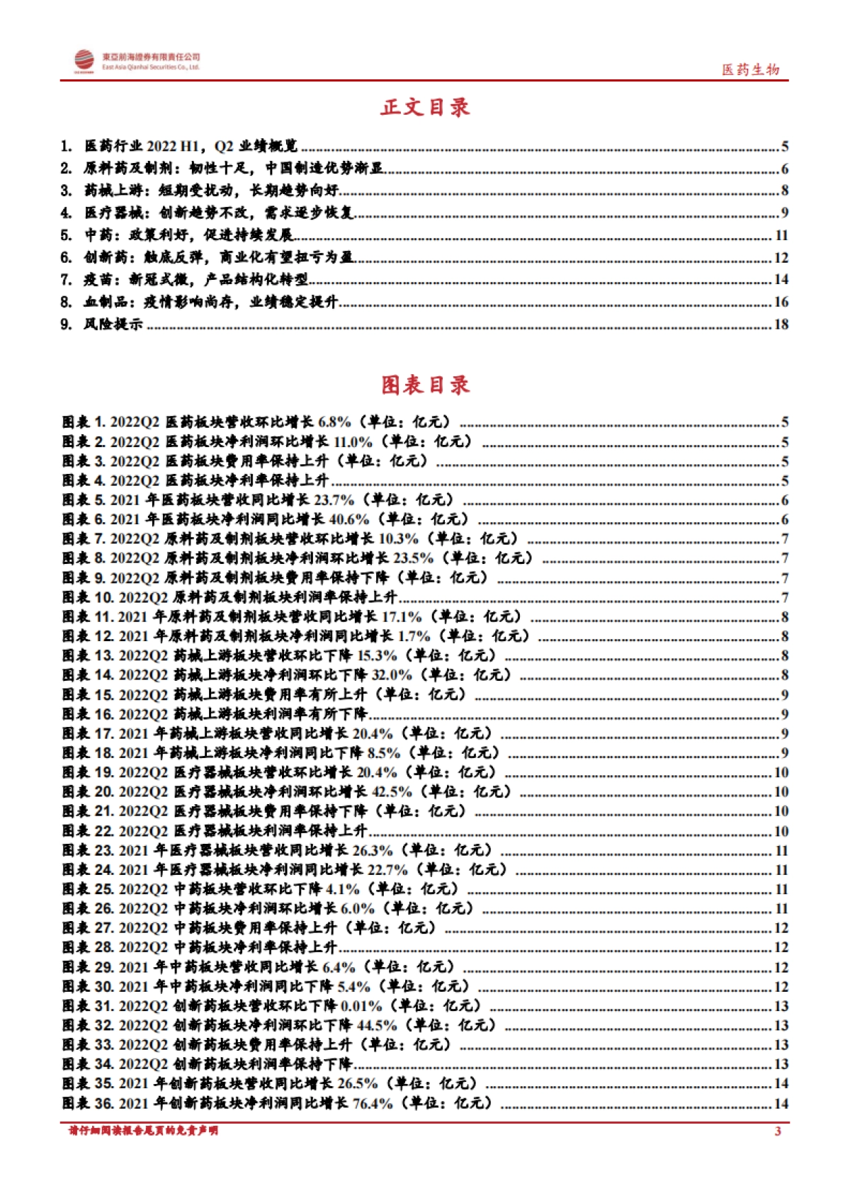 医药生物行业上市公司2022半年报总结_第3页