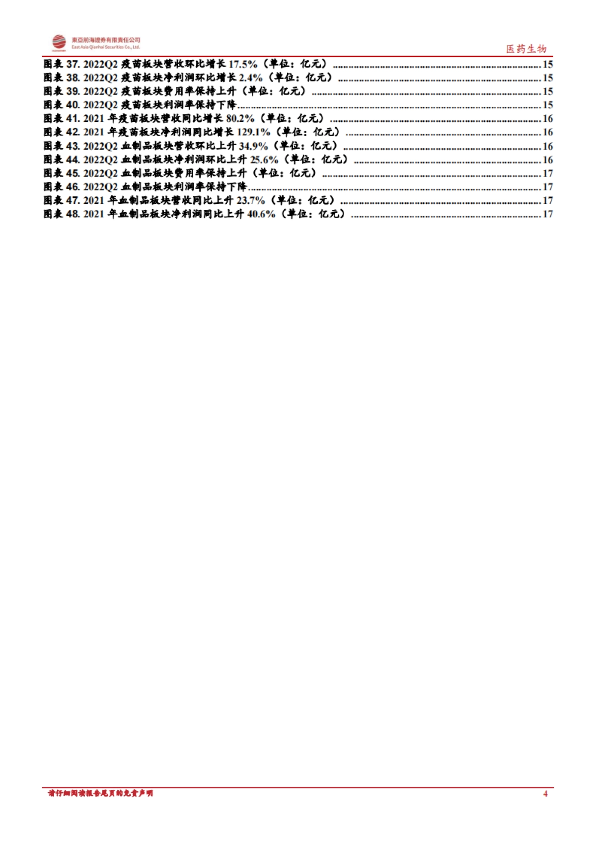 医药生物行业上市公司2022半年报总结_第4页