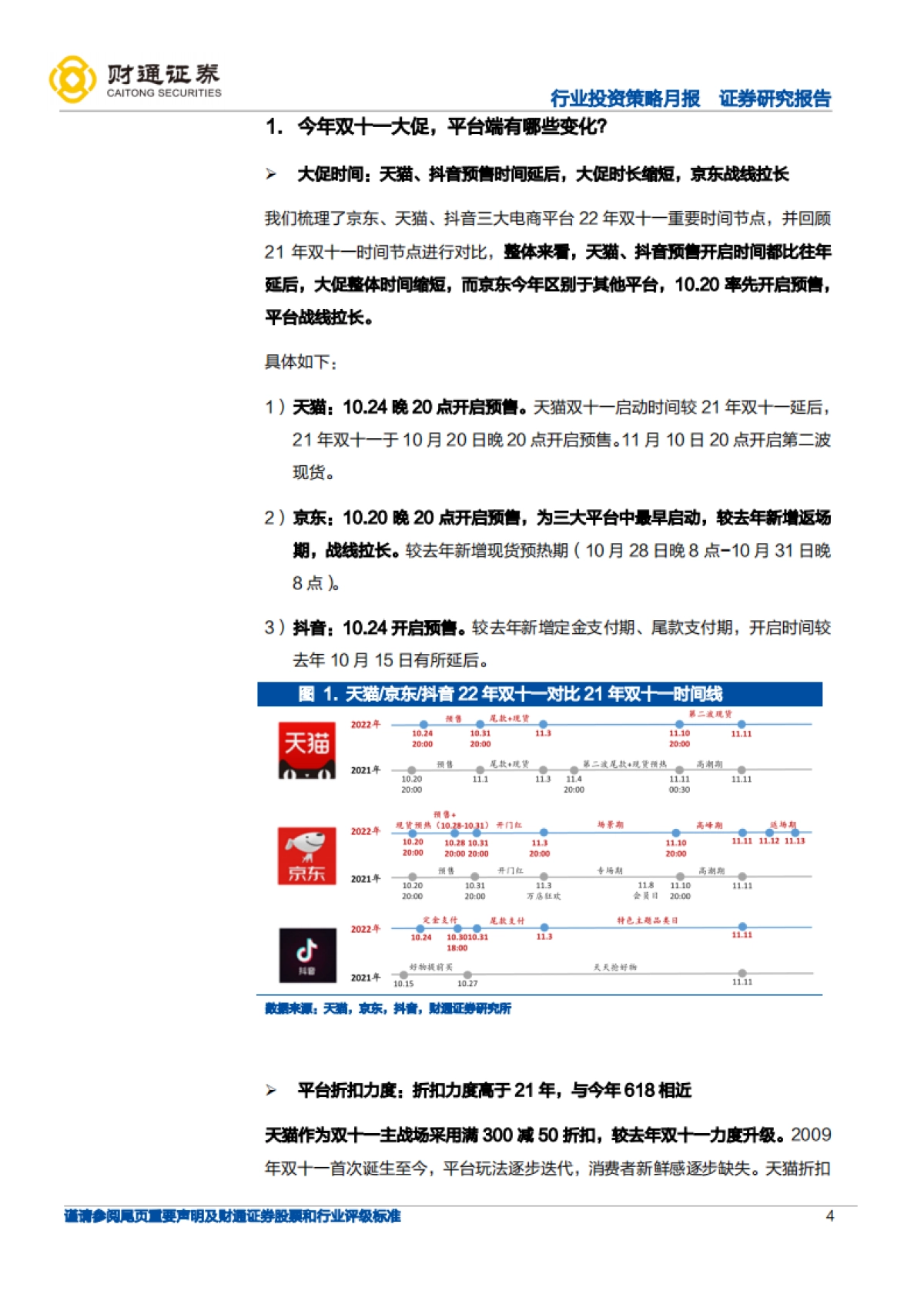 化妆品行业：今年双十一大促平台端、品牌端有何变化？-财通证券_第4页