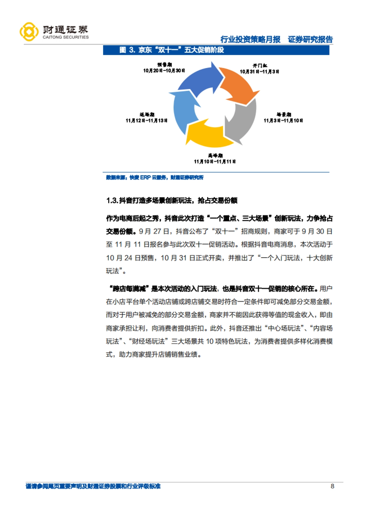 化妆品行业：今年双十一大促平台端、品牌端有何变化？-财通证券_第8页
