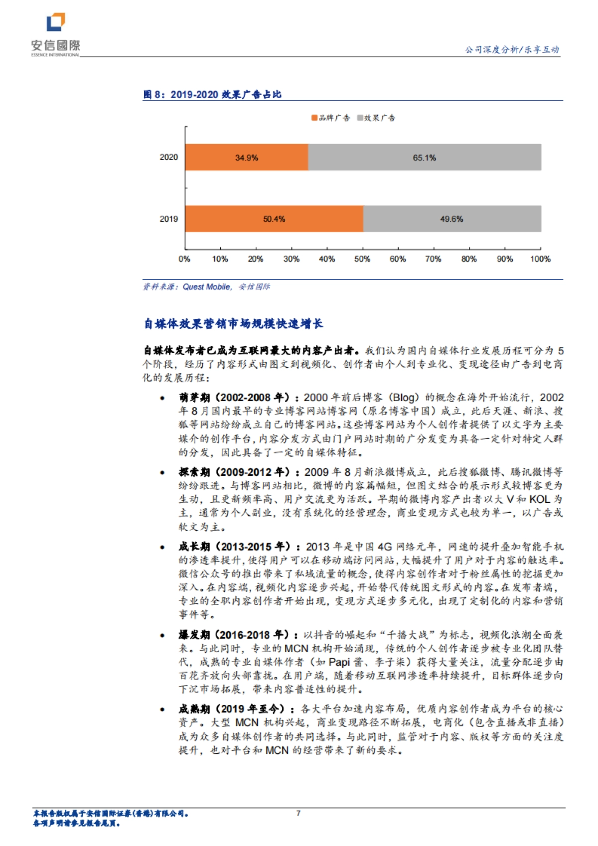 乐享互动：乘自媒体变现之风，拥抱兴趣电商浪潮-安信国际_第7页