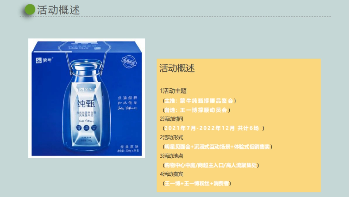 王一博黄桃蒙牛纯甄酸奶线下推广活动方案-116P_第10页