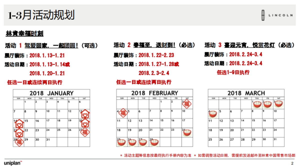 2018年1-3月林肯经销商展厅活动方案_第2页