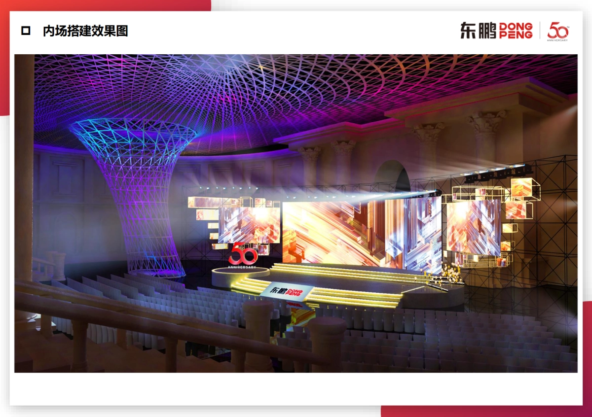 2022东鹏五十周年庆典晚会搭建方案【内场&外场&序厅&导视】_第7页