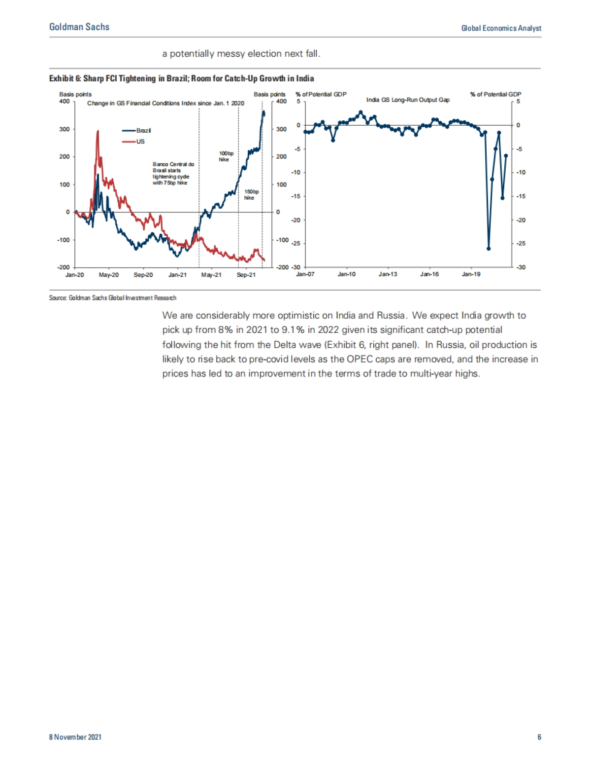 2022年宏观展望：通往更高利率的漫长道路（英）-高盛集团-19页_第6页