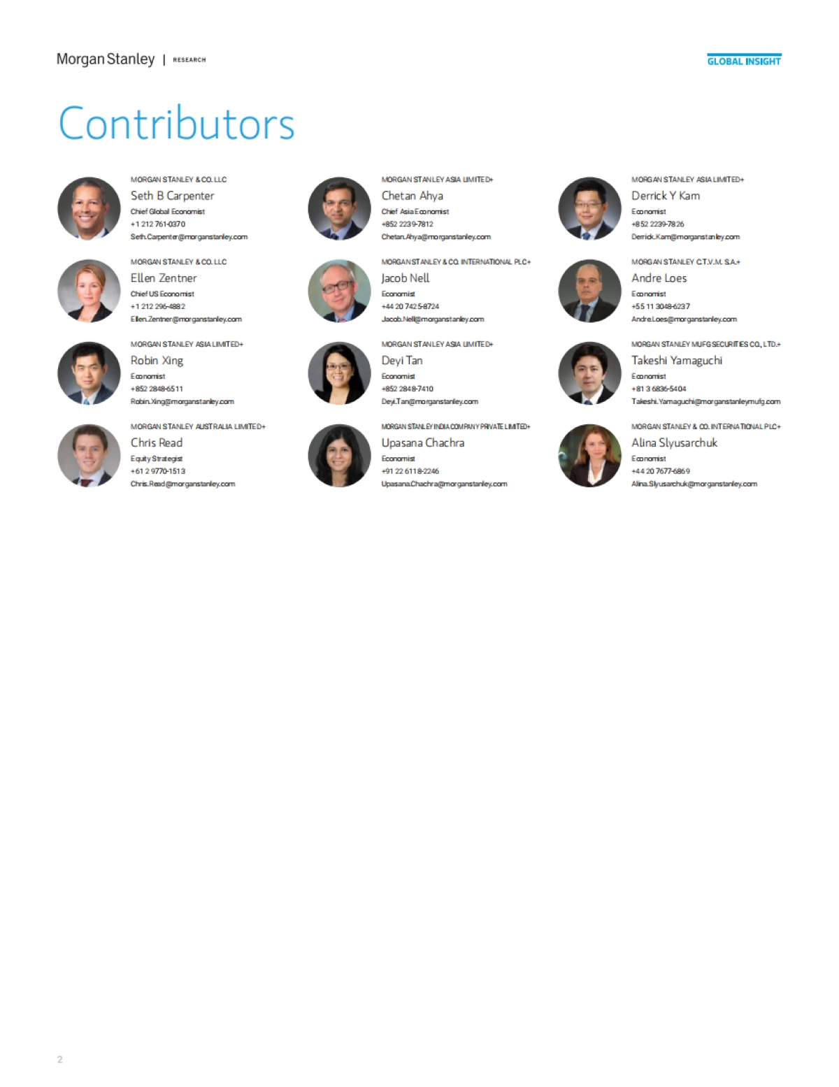 2022年全球宏观经济展望：通胀强劲高于全球GDP增速（英）-摩根士丹利-45页_第2页