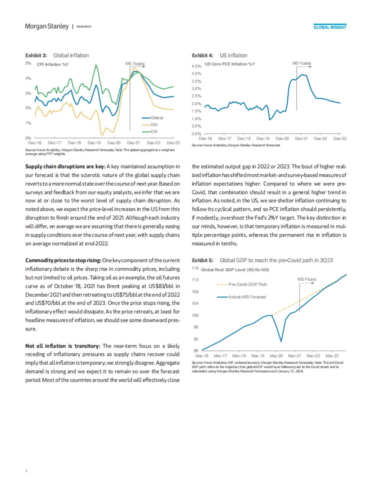 2022年全球宏观经济展望：通胀强劲高于全球GDP增速（英）-摩根士丹利-45页_第6页