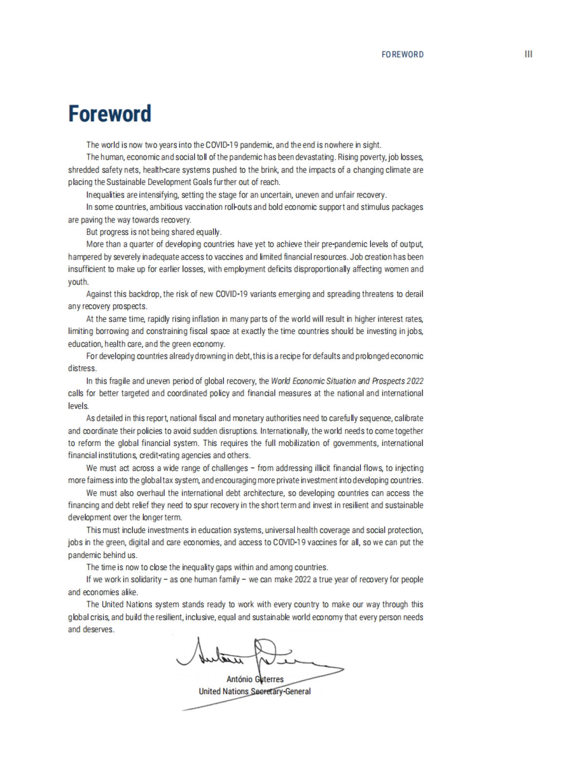 2022年世界经济形势与展望：世界经济面临巨大阻力（英）-联合国-231页_第4页