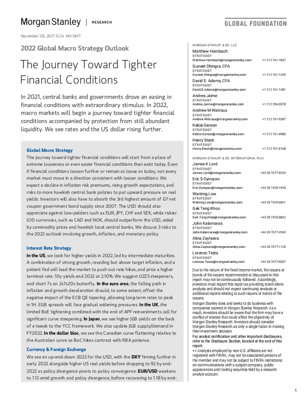 2022全球宏观战略展望（英）-摩根士丹利-223页_第1页