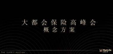 大都会保险高峰会概念方案