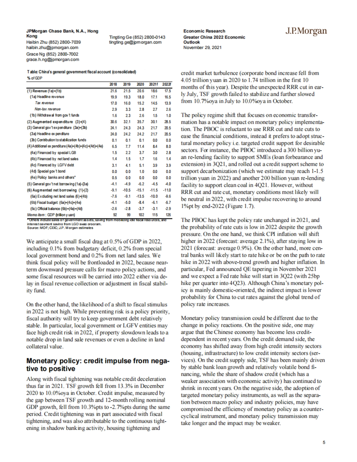 大中华区2022年经济展望（英）-J.P.摩根-21页_第5页