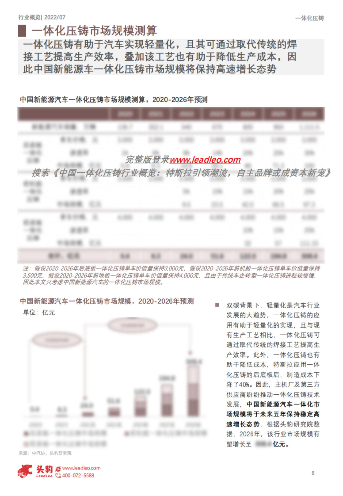 2022年中国一体化压铸行业概览：特斯拉引领潮流，自主品牌或成资本新宠_第8页