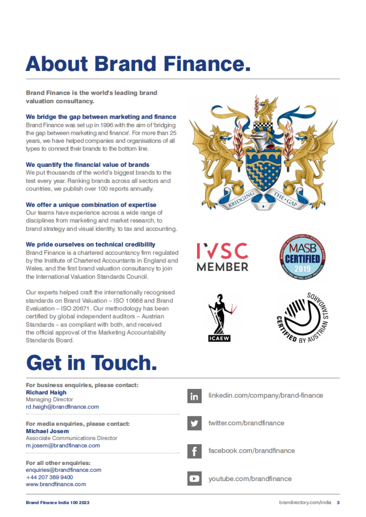 Brand Finance：2023年印度品牌100强（英文）_第3页