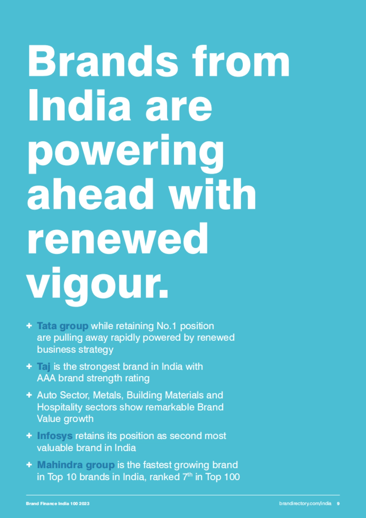 Brand Finance：2023年印度品牌100强（英文）_第9页