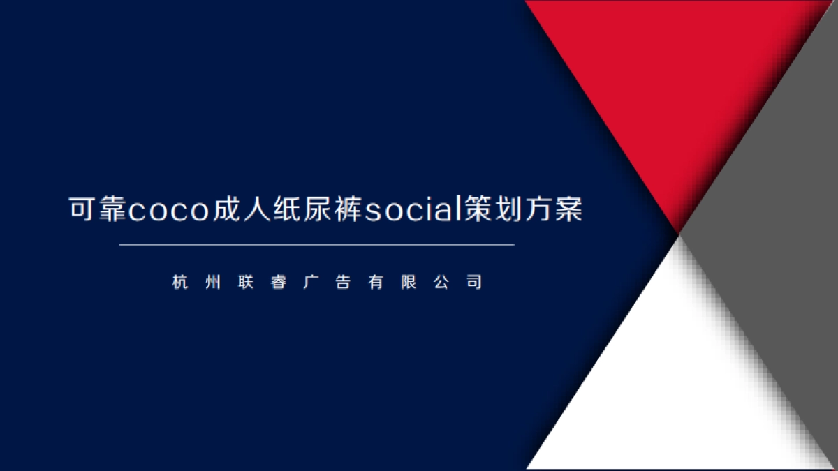 可靠coco成人纸尿裤social策划方案_第1页
