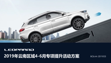 2019猎豹汽车品牌专项提升营销方案