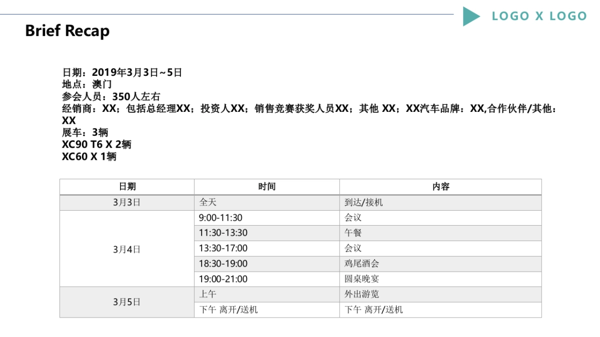 2019汽车品牌澳门经销商大会活动策划方案_第4页